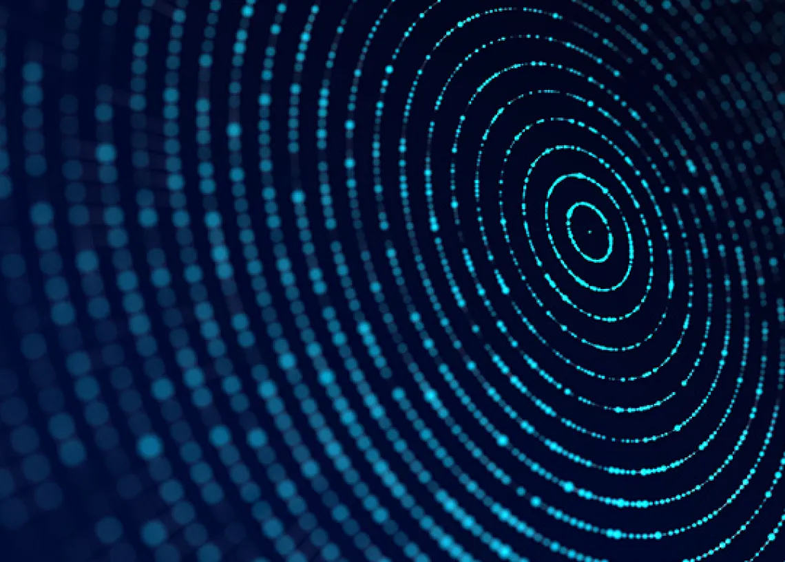 Abstract image of data visualization